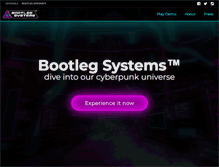 Tablet Screenshot of bootlegsystems.com